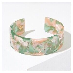 India Hicks Outshine Bangle Womens Green Resin Camo Jewelry Retired